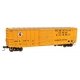 50′ ACF Exterior Post Boxcar - Ready to Run -- Mississippi Export Railroad MSE 890 (yellow, black, white)
