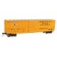 50′ ACF Exterior Post Boxcar - Ready to Run -- Mississippi Export Railroad MSE 890 (yellow, black, white)