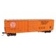 50′ ACF Exterior Post Boxcar - Ready to Run -- New Orleans Public Belt Railroad 4020 (orange, black, red, white)