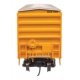 50′ ACF Exterior Post Boxcar - Ready to Run -- Mississippi Export Railroad MSE 890 (yellow, black, white)