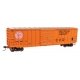 50′ ACF Exterior Post Boxcar - Ready to Run -- New Orleans Public Belt Railroad 4020 (orange, black, red, white)