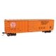50′ ACF Exterior Post Boxcar - Ready to Run -- New Orleans Public Belt Railroad 4078 (orange, black, red, white)