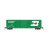 50′ Single-Door Boxcar No Roofwalk - Ready to Run -- Burlington Northern 318631 (Cascade Green, white, Early Large Logo)