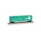ACF 50′6′ Outside-Braced Boxcar - Flashing Rear End Device - Ready to Run -- Berlin Mills Railway 266 (teal, white)