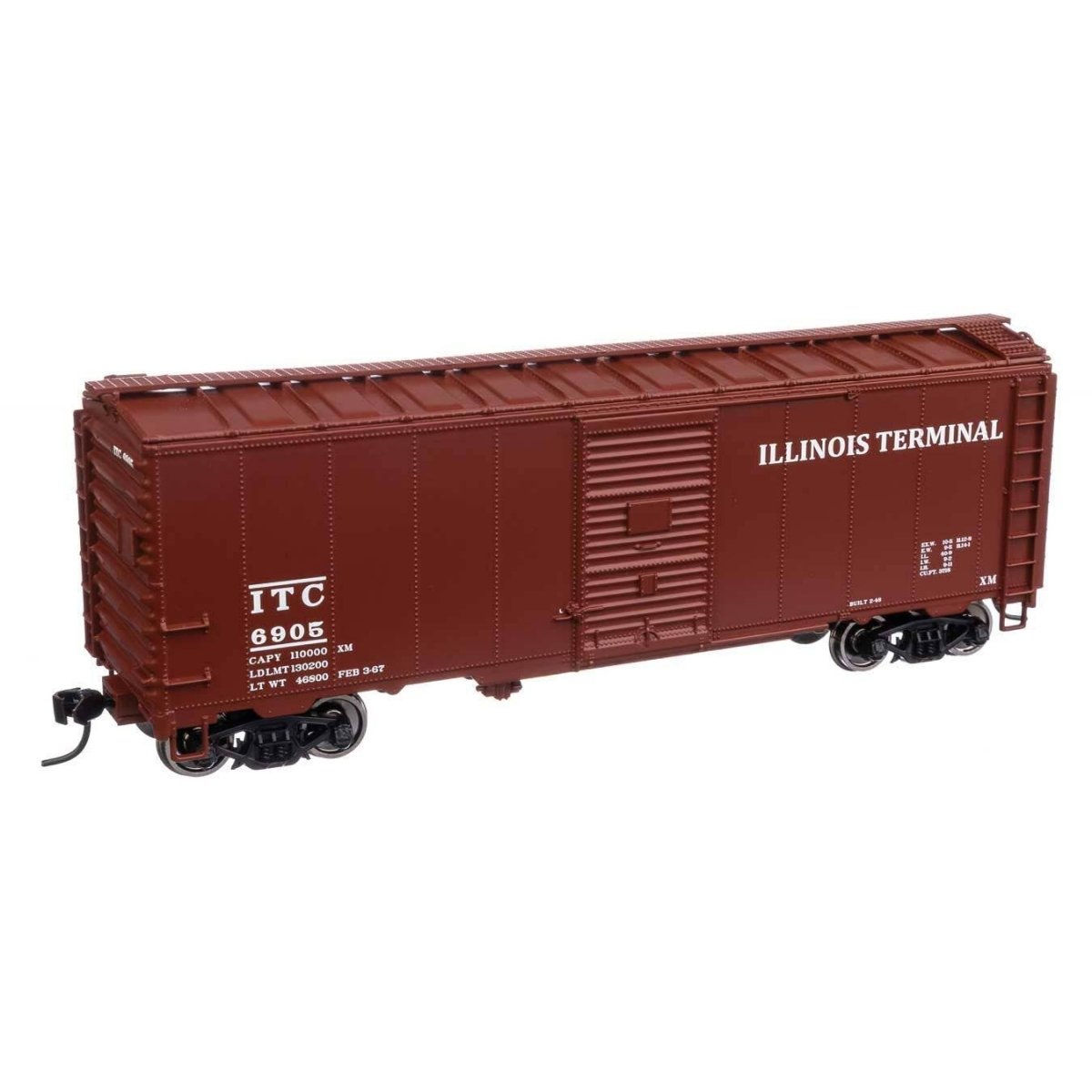 40′ Association of American Railroads 1944 Boxcar - Ready to Run -- Illinois Terminal 6905