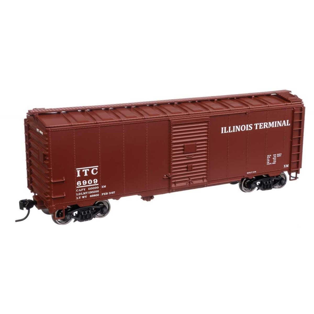 40′ Association of American Railroads 1944 Boxcar - Ready to Run -- Illinois Terminal 6909