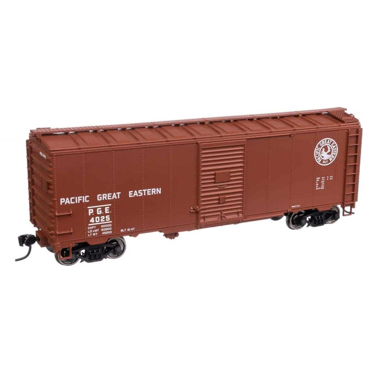 40′ Association of American Railroads 1944 Boxcar - Ready to Run -- Pacific Great Eastern 4025