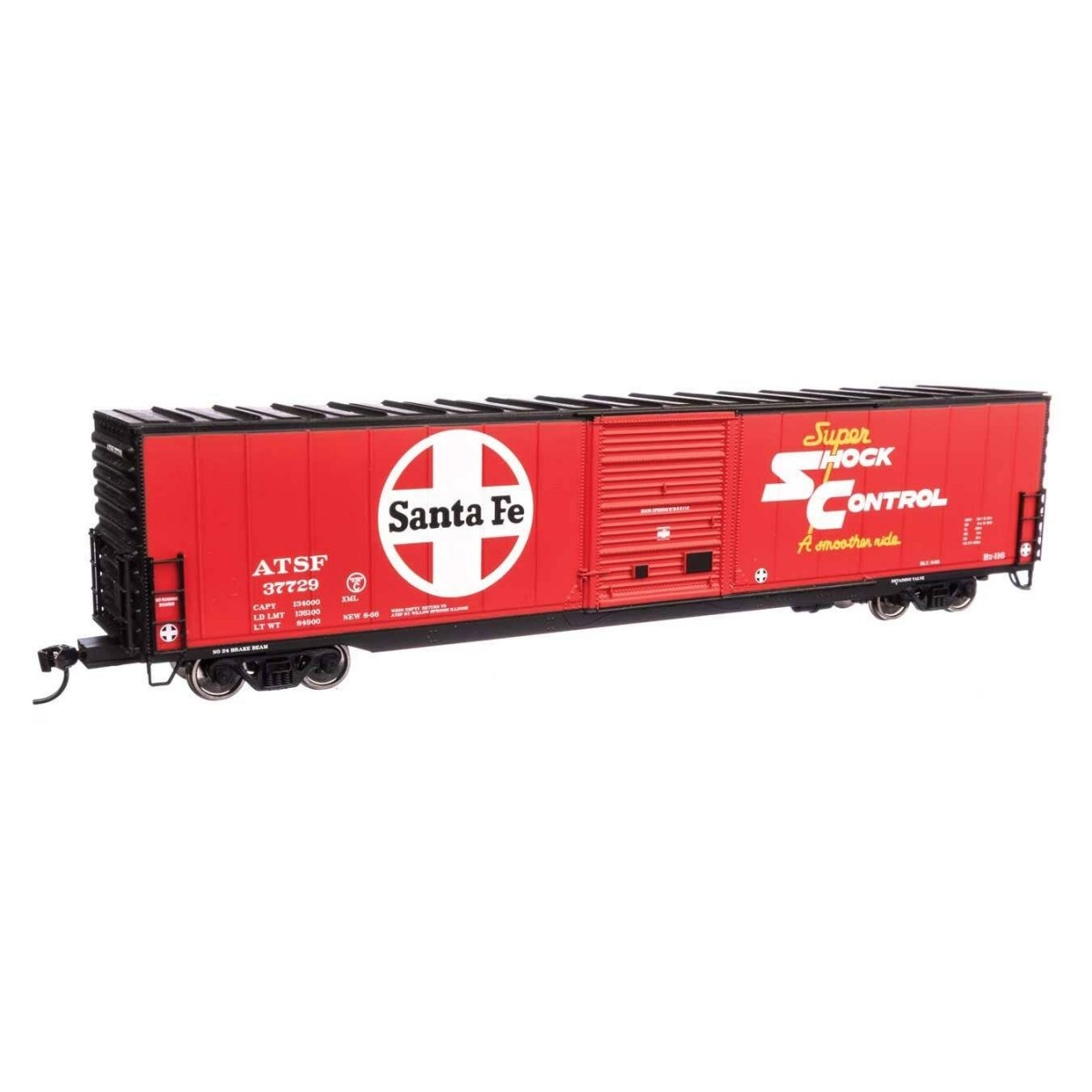 60′ Pullman-Standard Single Door Auto Parts Boxcar - Ready to Run -- Atchison, Topeka & Santa Fe 37729