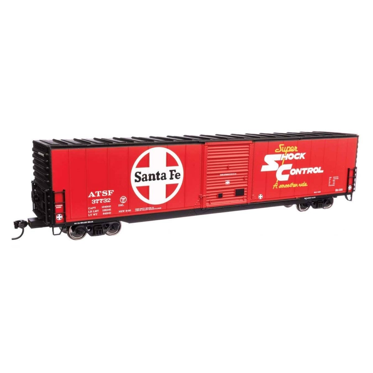 60′ Pullman-Standard Single Door Auto Parts Boxcar - Ready to Run -- Santa Fe 37732