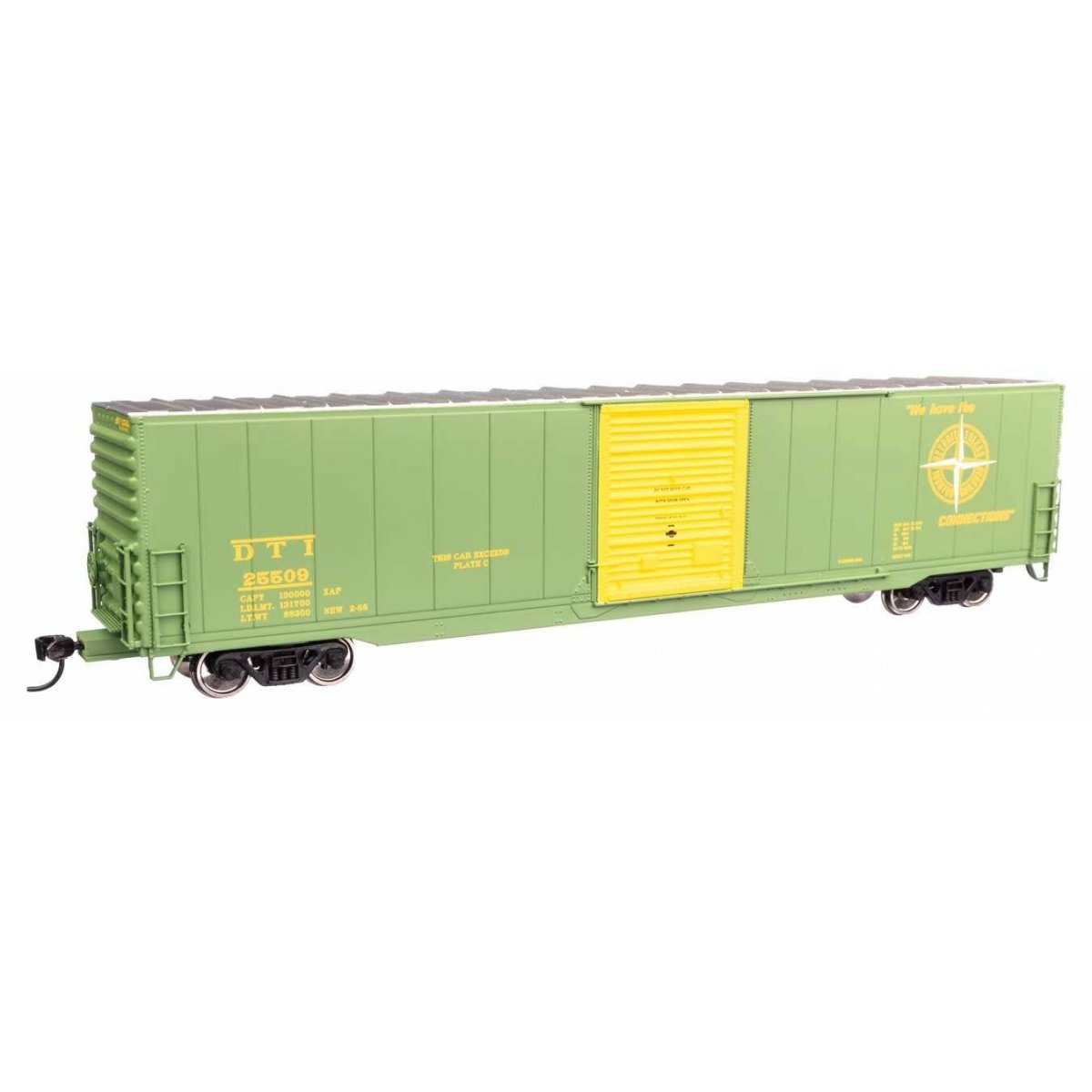 60′ Pullman-Standard Single Door Auto Parts Boxcar - Ready to Run -- Detroit, Toledo & Ironton 25509