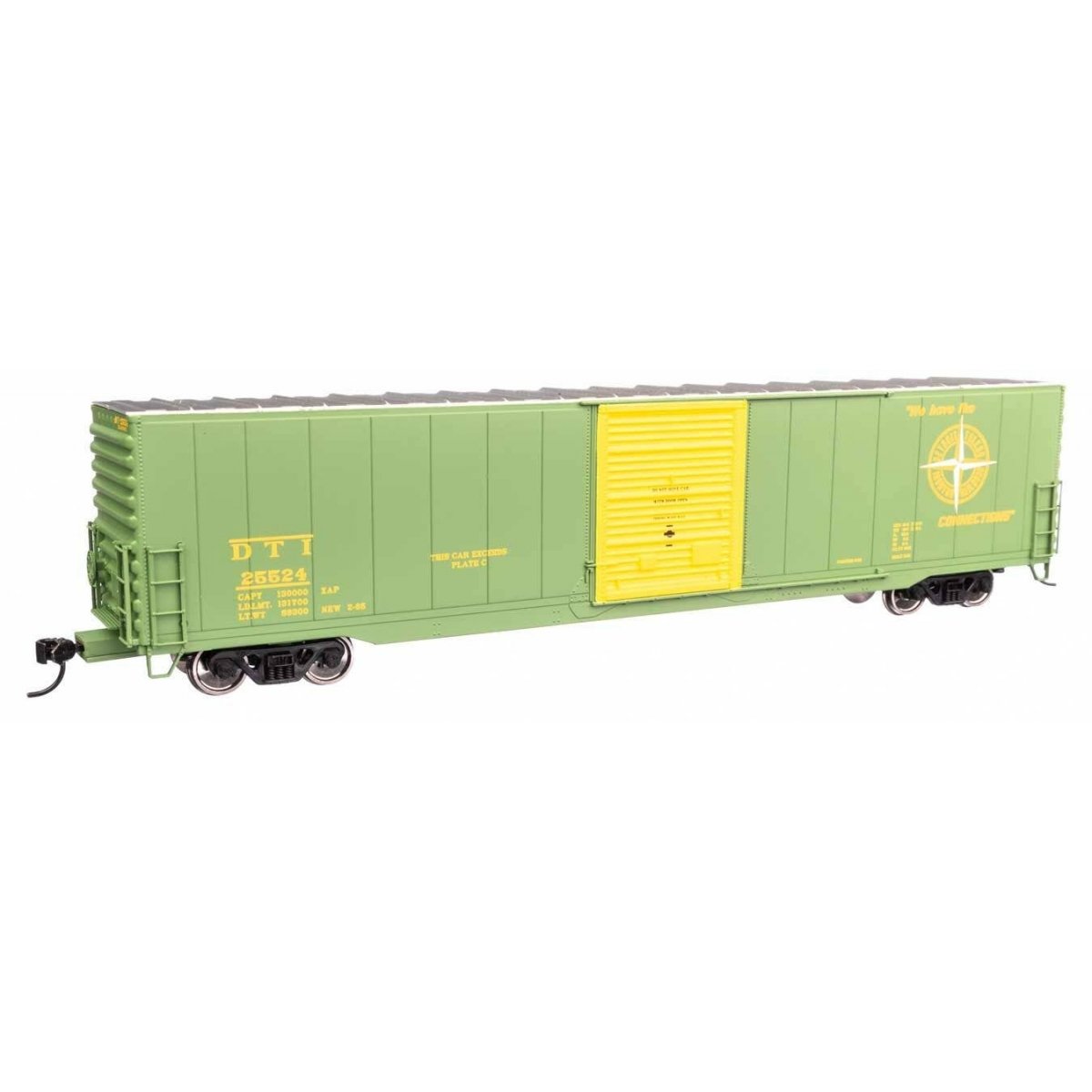 60′ Pullman-Standard Single Door Auto Parts Boxcar - Ready to Run -- Detroit, Toledo & Ironton 25524