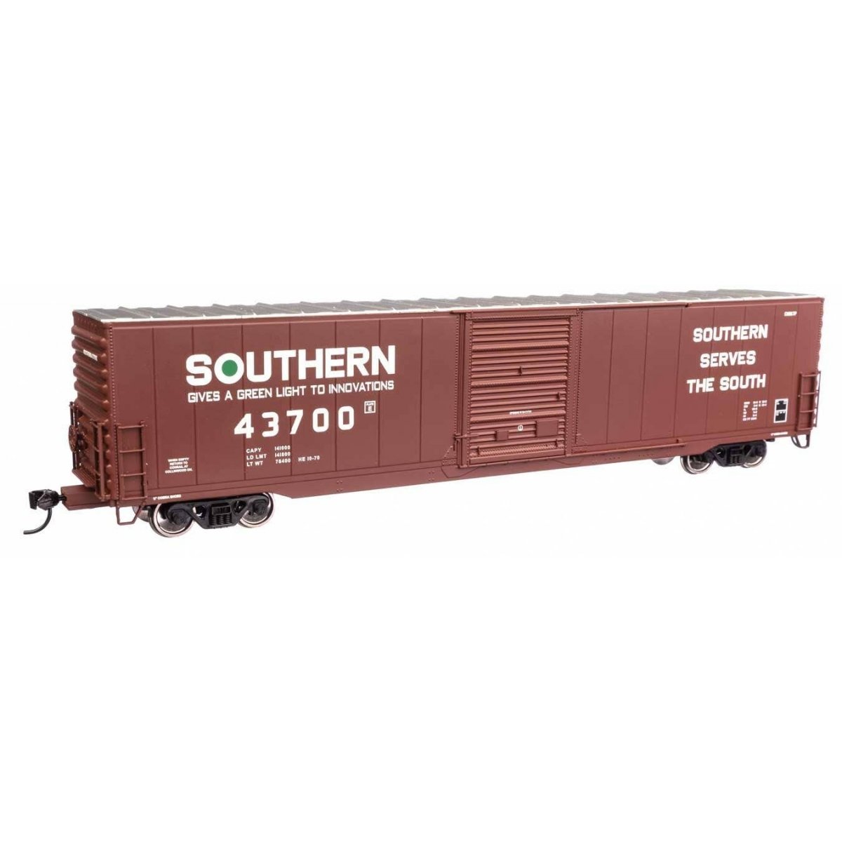 60′ Pullman-Standard Single Door Auto Parts Boxcar - Ready to Run -- Southern Railway 43700
