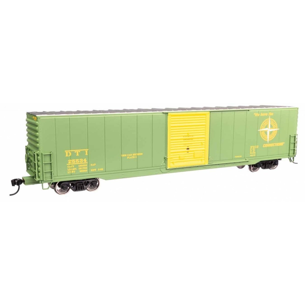 60′ Pullman-Standard Single Door Auto Parts Boxcar - Ready to Run -- Detroit, Toledo & Ironton 25534