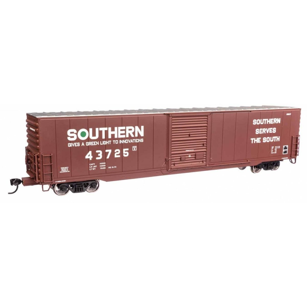 60′ Pullman-Standard Single Door Auto Parts Boxcar - Ready to Run -- Southern Railway 43725