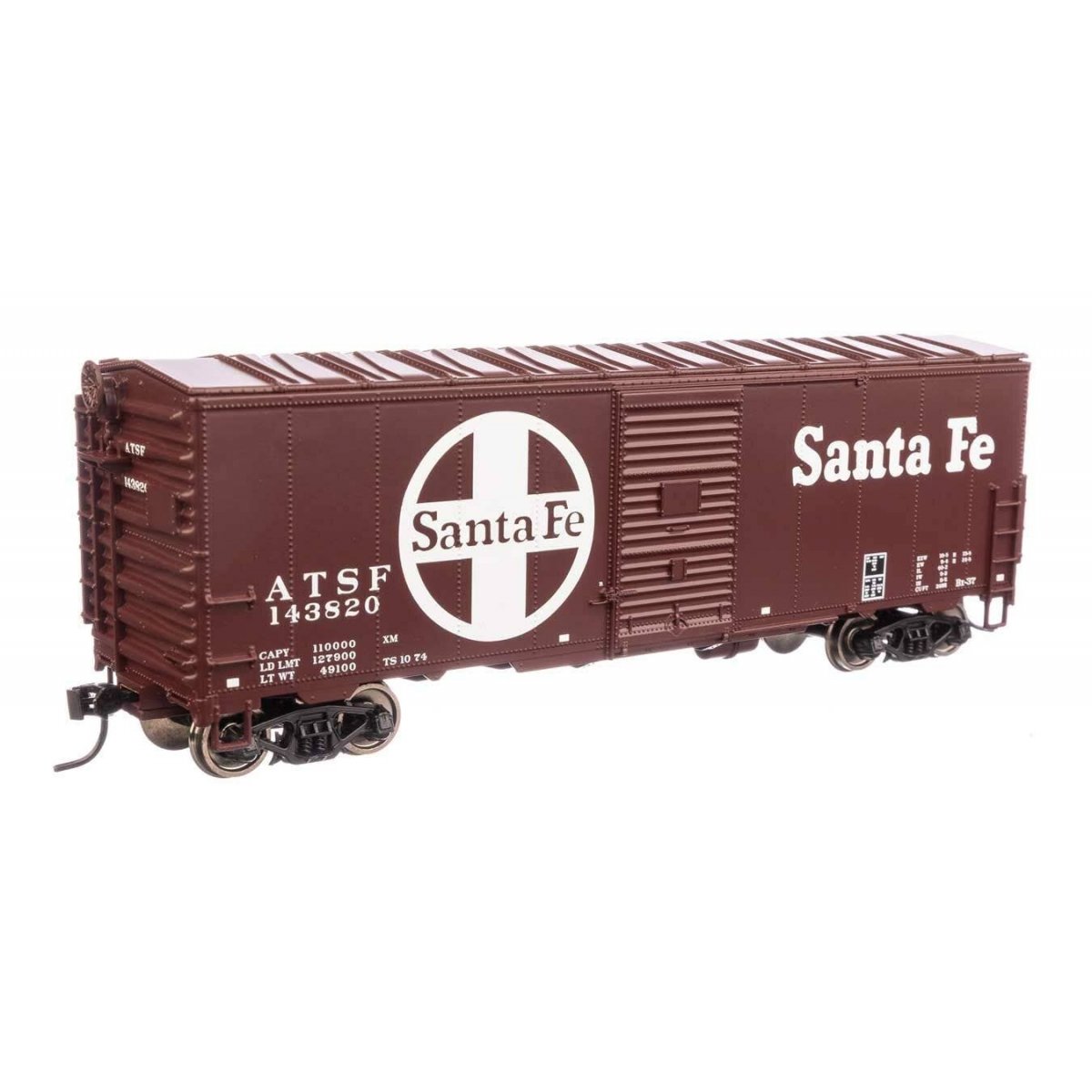 40′ Association of American Railroads Modernized 1948 Boxcar - Ready to Run -- Santa Fe 143820