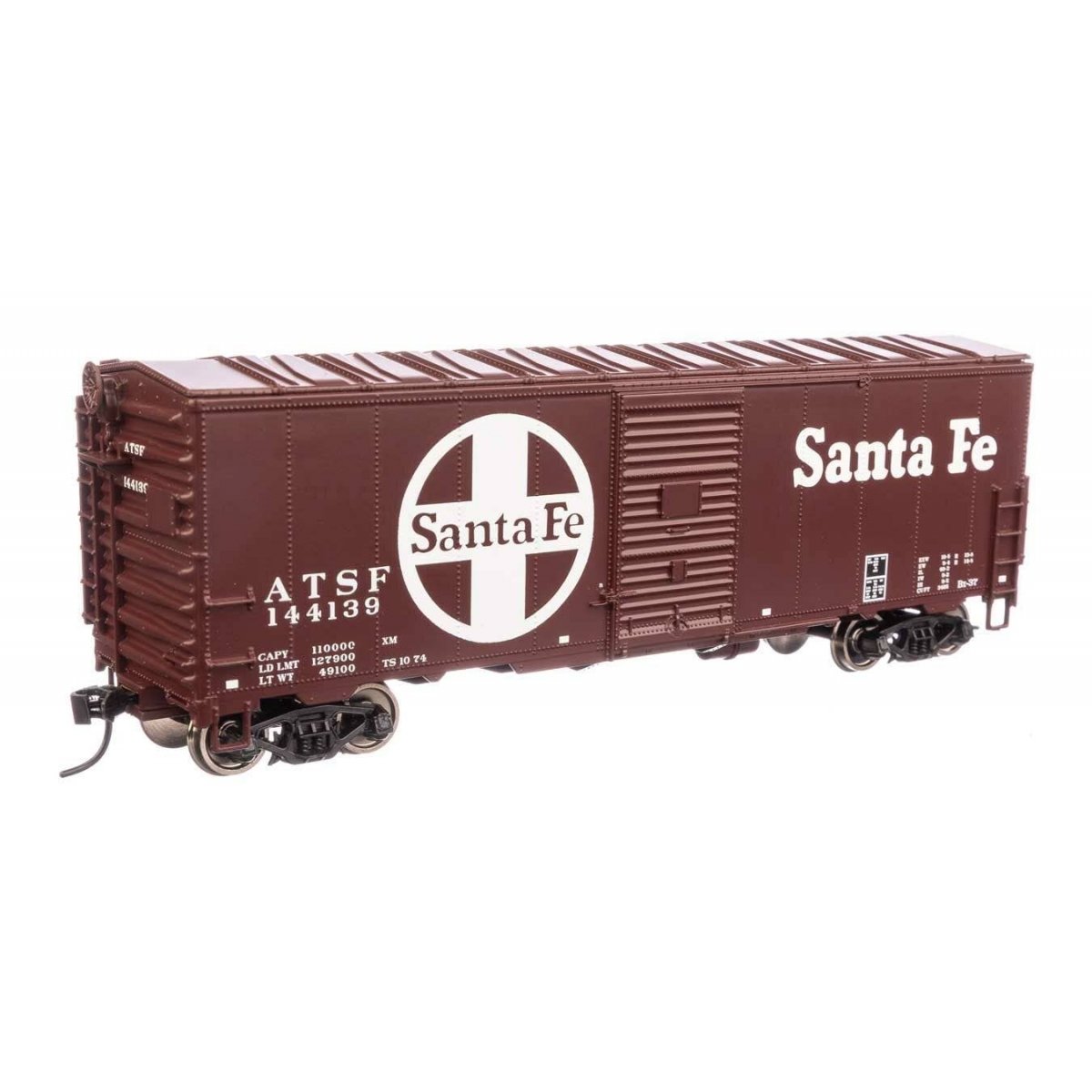40′ Association of American Railroads Modernized 1948 Boxcar - Ready to Run -- Santa Fe 144139