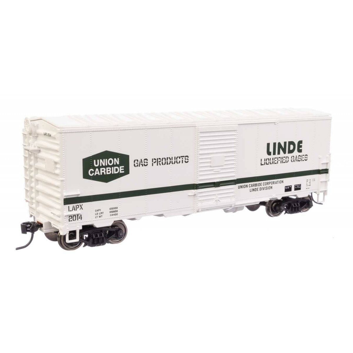 40′ Association of American Railroads Modernized 1948 Boxcar - Ready to Run -- Linde Gas LAPX 2014