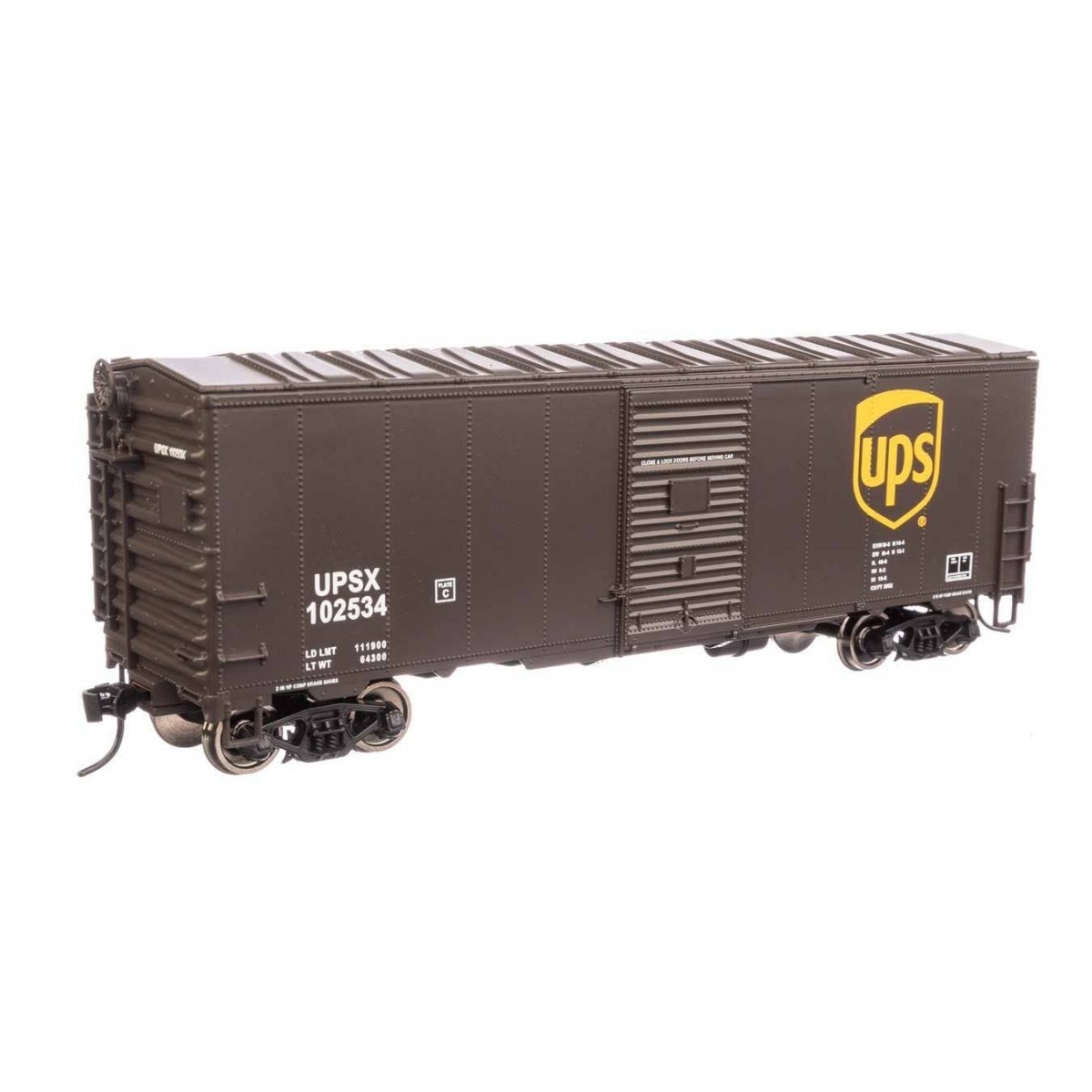 40′ Association of American Railroads Modernized 1948 Boxcar - Ready to Run -- United Parcel Service(R) 102534