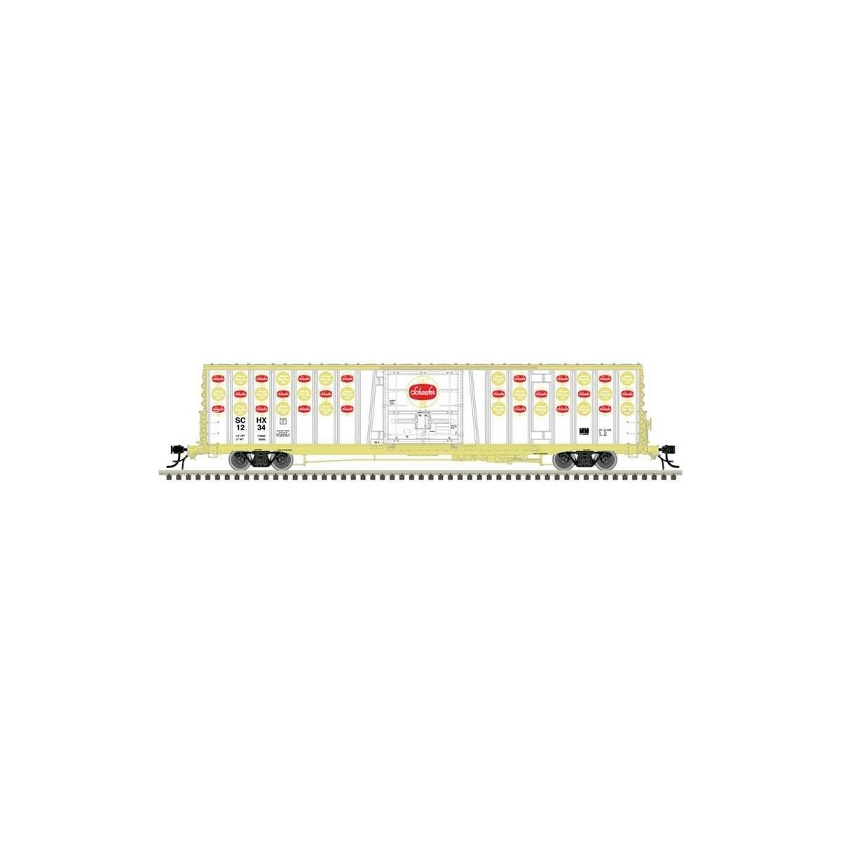 Class BX-177 62′ Beer Boxcar - Ready to Run -- Schaefer 5067 (white, red, gold)