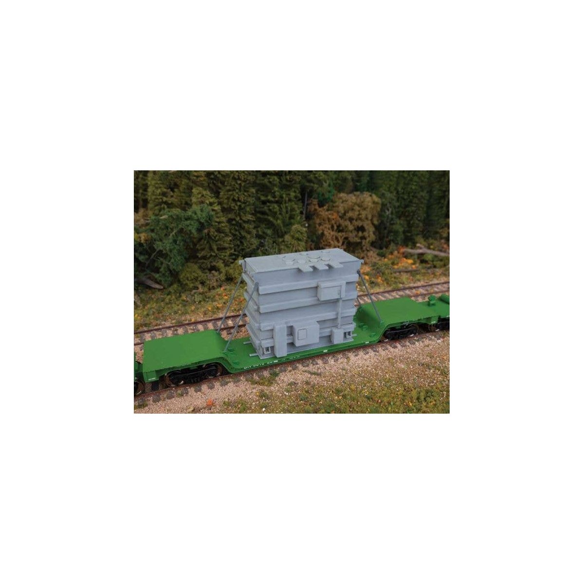 Transformer Load -- Kit - Fits WalthersMainline & Walthers 81′ 8-Axle Depressed Center Flatcars, HO, Walthers SceneMaster 3107