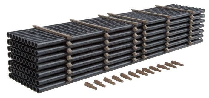 Pipe Load -- Kit - Fits WalthersMainline 910-5800 Series Bulkhead Flatcar (Sold Separately), HO, Walthers SceneMaster 3250