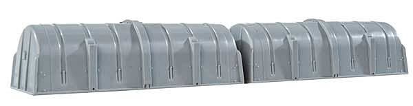 Glass-Fiber Style Cushion Coil Car Hood -- Kit 2-Pack, HO, Walthers SceneMaster 3195