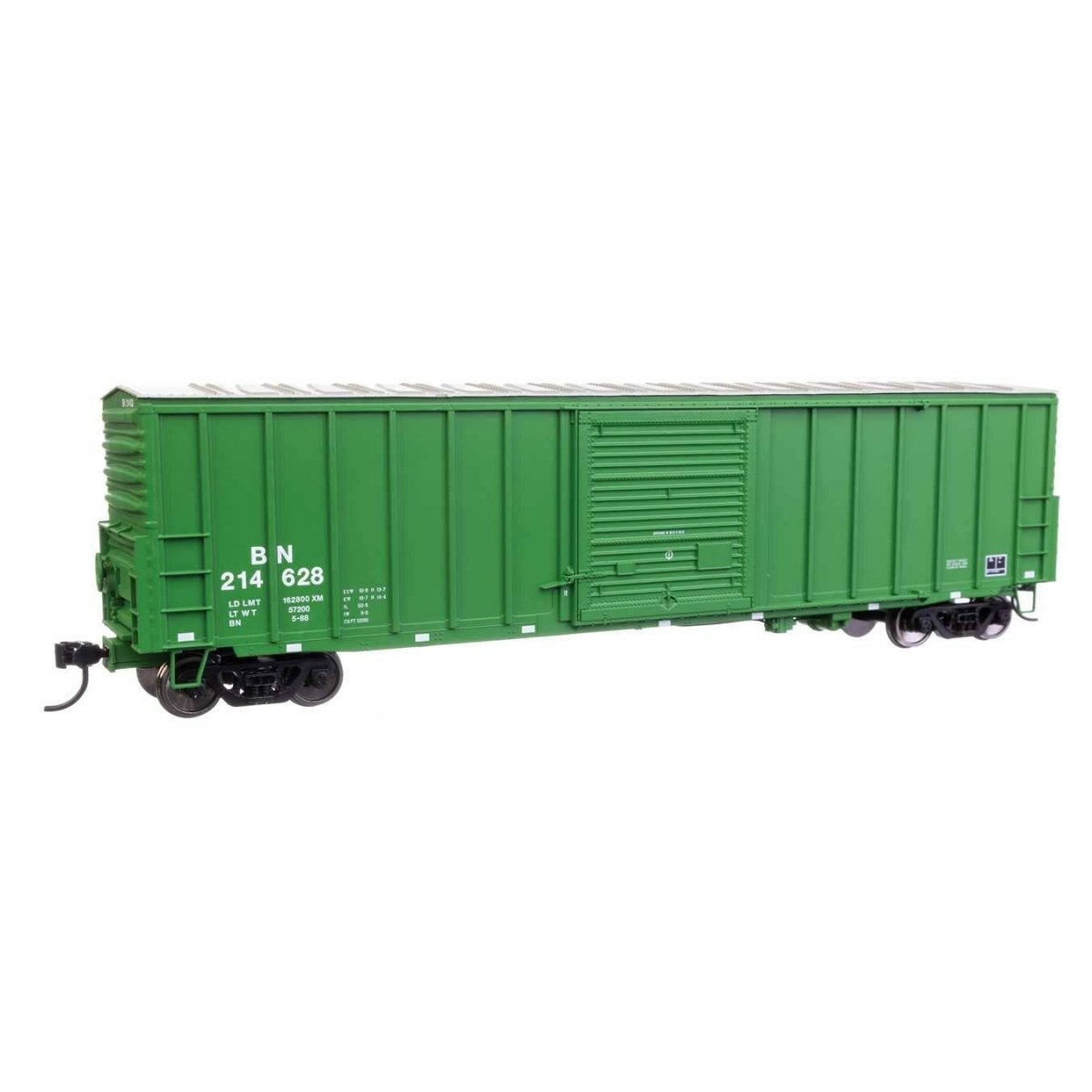 50′ ACF Exterior Post Dreadnaught End Plate B Boxcar - Ready to Run -- Burlington Northern 214628