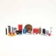 25-Piece Garage Kit, HO, ALL SCALE MINIATURES 870949