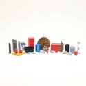 25-Piece Garage Kit, HO, ALL SCALE MINIATURES 870949