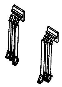 MU Hoses 3-Cluster 36′ -- Pre-1980 Locomotives pkg(4), HO, Details West 294