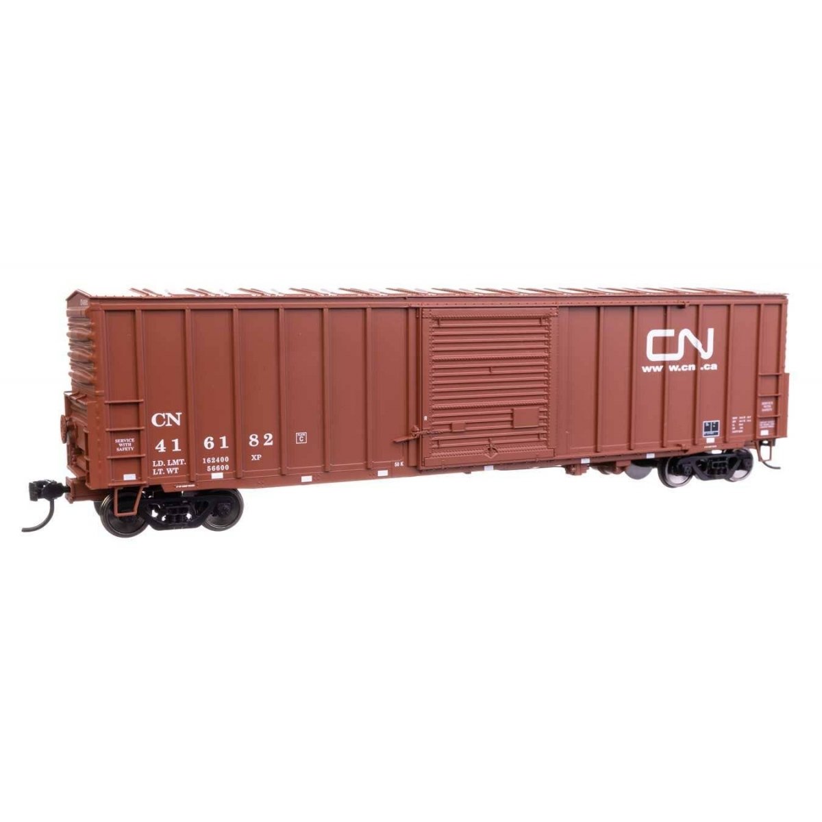 50′ ACF Exterior Post Dreadnaught End Plate B Boxcar - Ready to Run -- Canadian National 416182