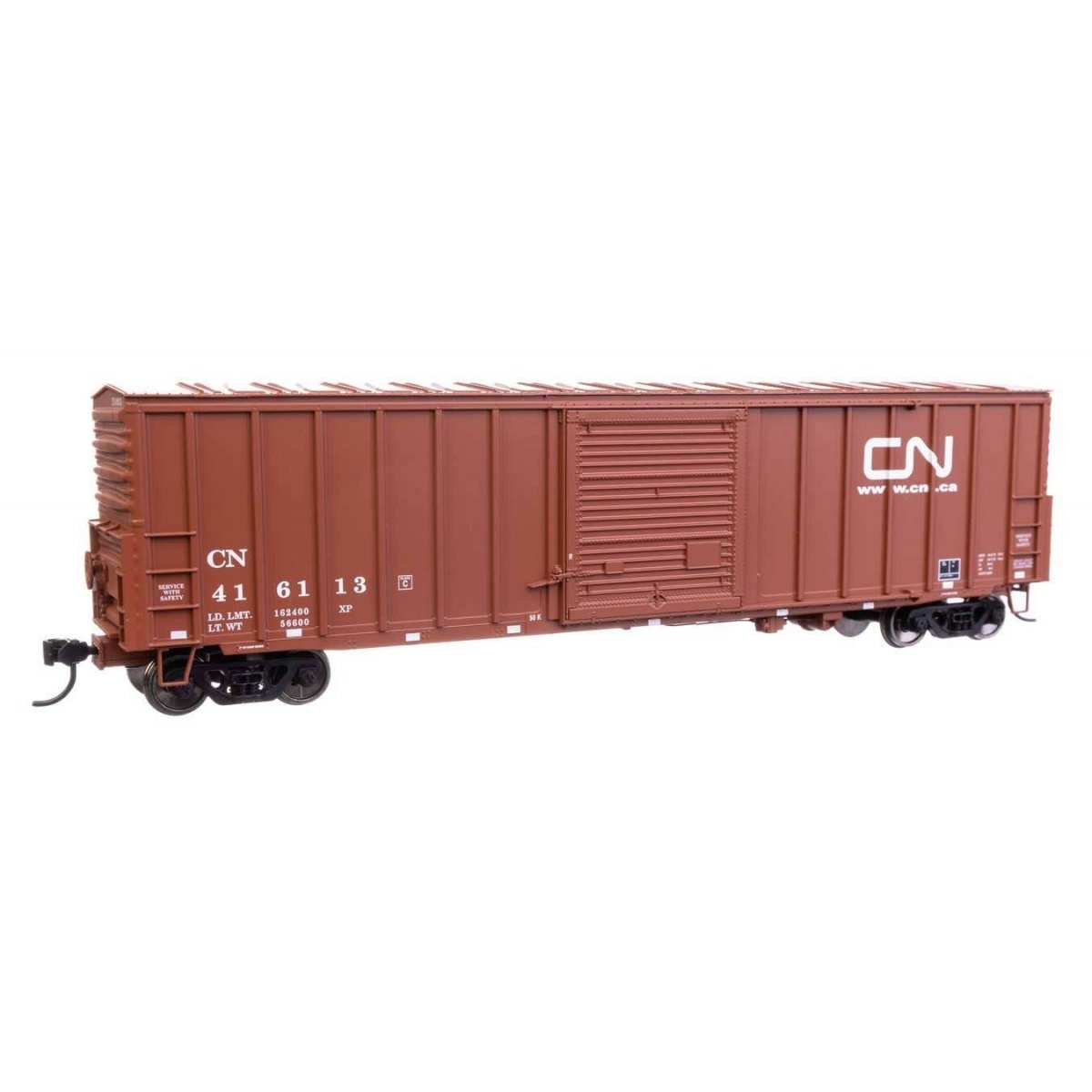 50′ ACF Exterior Post Dreadnaught End Plate B Boxcar - Ready to Run -- Canadian National 416113