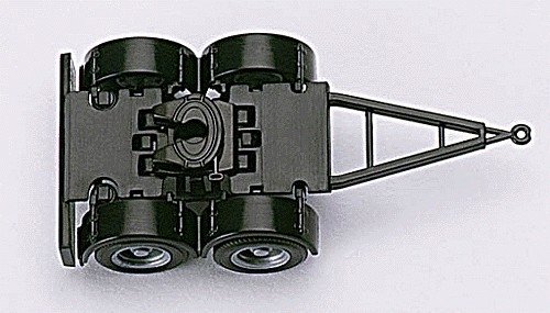 Truck Accessories -- Converter Dolly - 2-Axle Fifth Wheel Platorm pkg(4), HO, Herpa Models 51453
