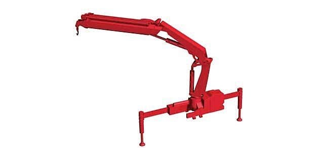 Hiab X-Hipro Loading Crane with Hook, HO, Herpa Models 54126
