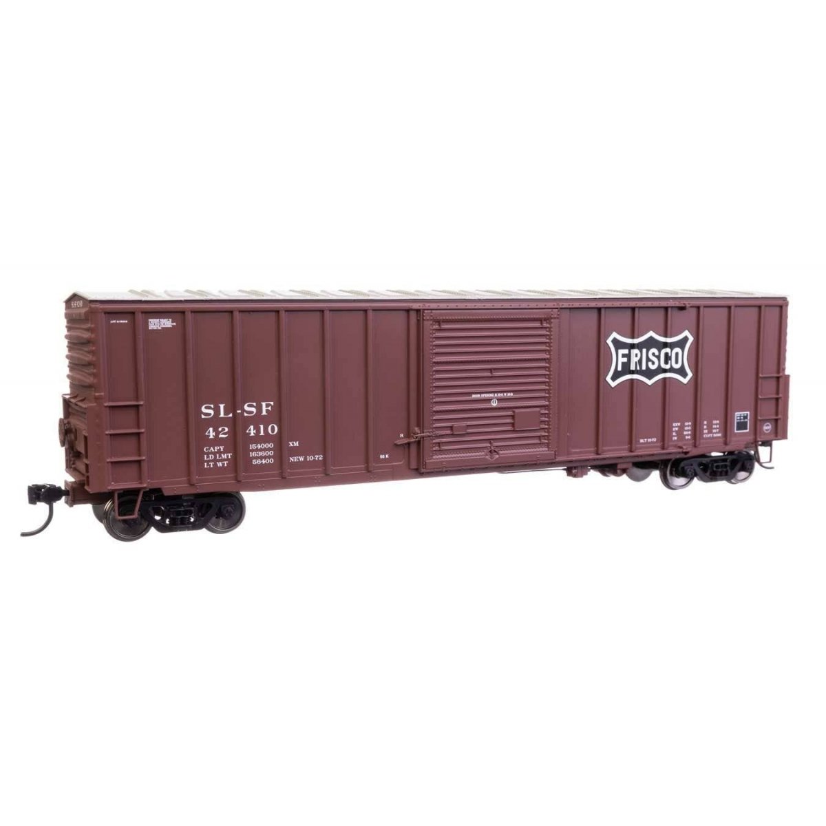 50′ ACF Exterior Post Dreadnaught End Plate B Boxcar - Ready to Run -- St. Louis - San Francisco Frisco 42410