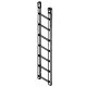 Ladder -- 7-Rung w/Brackets pkg(4), HO, Details West 1006