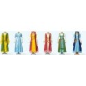 Medieval Women′s Clothing on Dress Stands -- pkg(6), HO, Preiser Kg 24767