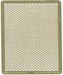 X-Bracing for Steel Girders -- 24′ Wide For Fabricating Beams, N, Gold Medal Models 16058