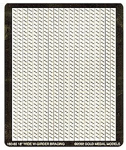 Bracing for Steel Girders -- W-Shaped 18′ Wide Over 1000 Scale Feet, N, Gold Medal Models 16065