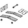 GE Detail Kits -- For BNSF & NS Dash 9-44CW Locomotives, HO, Details West 273