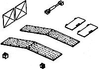 GE Detail Kits -- For BNSF & NS Dash 9-44CW Locomotives, HO, Details West 273