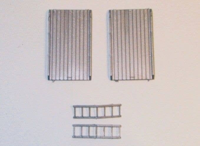 Vehicle Accessories -- Truck Roof Racks & Ladders, HO, Trident Miniatures 96036