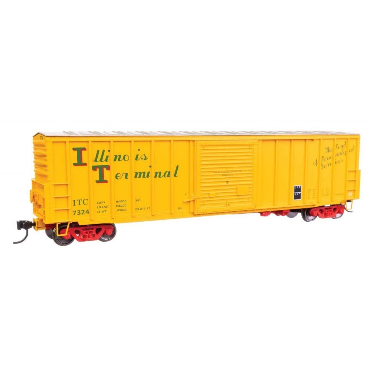 50′ ACF Exterior Post Dreadnaught End Plate B Boxcar - Ready to Run -- Illinois Terminal 7324