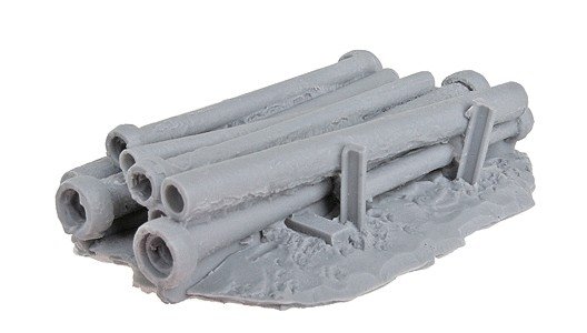 Rusted Pipe Stack - Kit -- Unpainted, HO, Bar Mills LLC 209