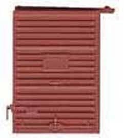 7′ Youngstown Boxcar Door w/High Tack Board pkg(2) -- Red Oxide, HO, Kadee Quality Products 2234