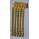 5-Line MU Cables -- Brass pkg(4), HO, Cal Scale 685