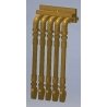 5-Line MU Cables -- Brass pkg(4), HO, Cal Scale 685