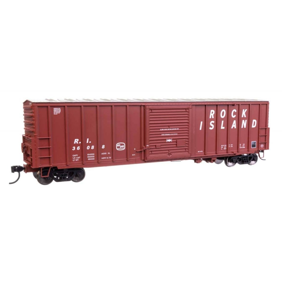 50′ ACF Exterior Post Dreadnaught End Plate B Boxcar - Ready to Run -- Rock Island 36088