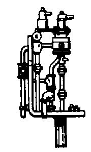 Steam Loco Air Brake Stands (Brass Casting) -- Standard Style, HO, Cal Scale 367