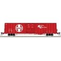 Class BX-177 Plug-Door Boxcar - Ready to Run - Master(R) -- Santa Fe 621824 (Gothic Repaint, red, white, Shock Control Markings)